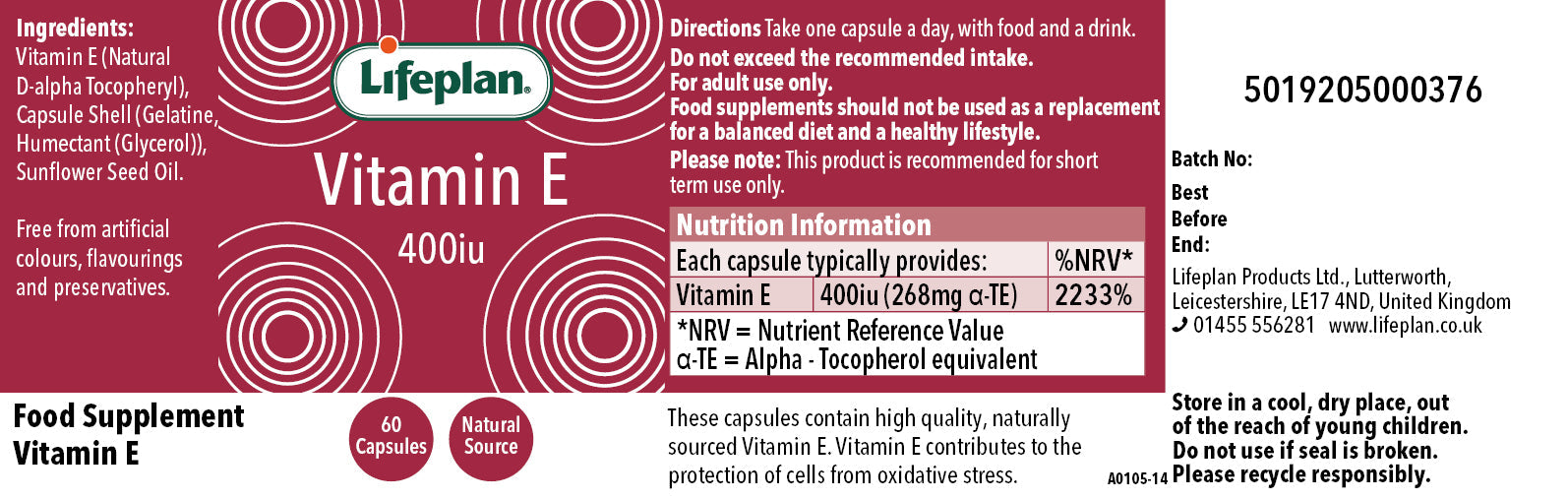 Vitamin E 400iu