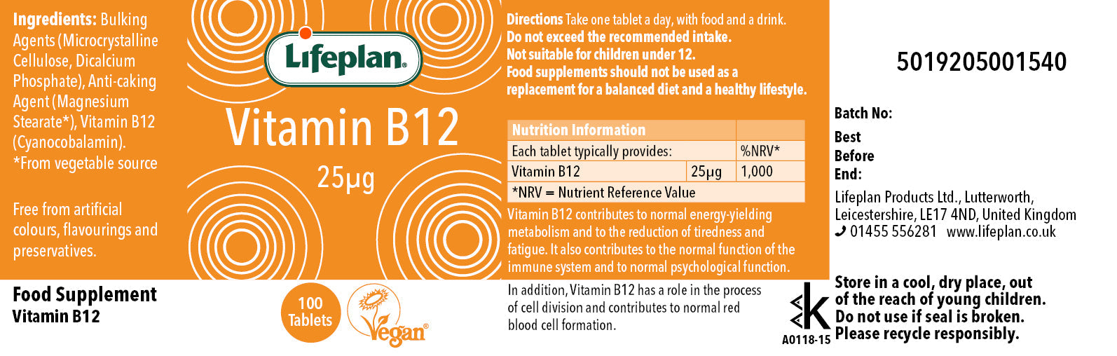 B12 25ug