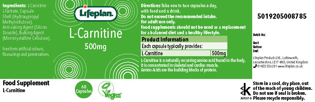 L-Carnitine 500mg