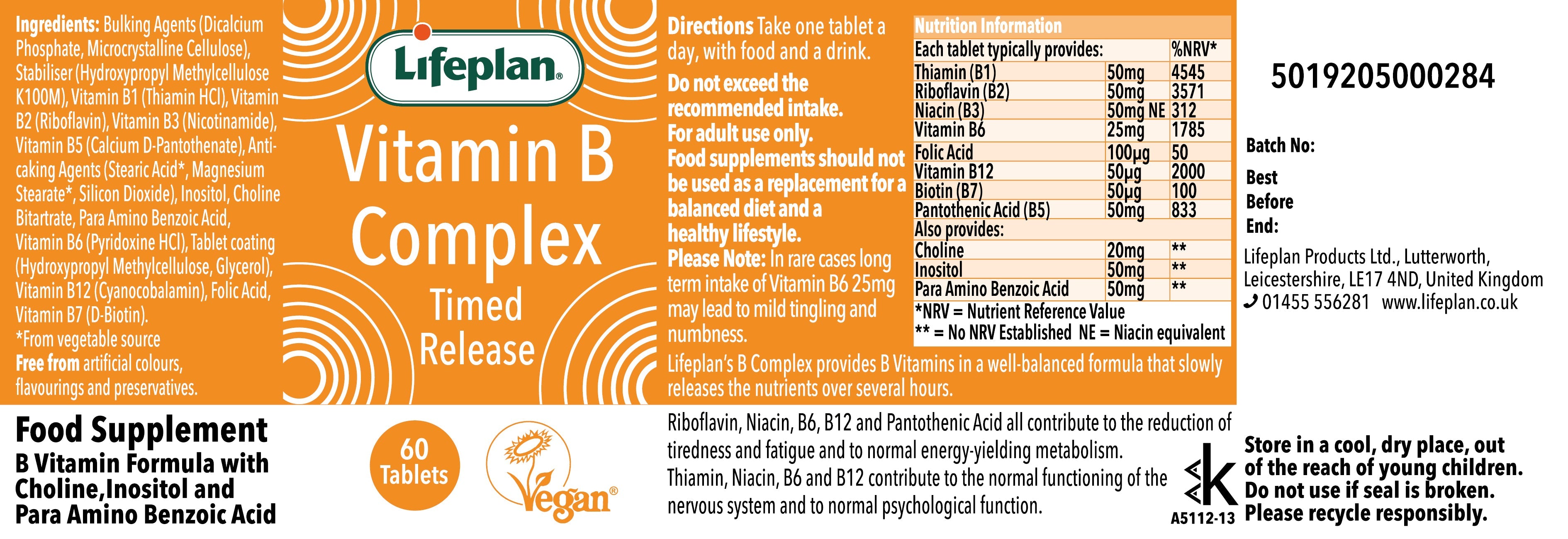 Vitamin B Complex Mega (Time Release)
