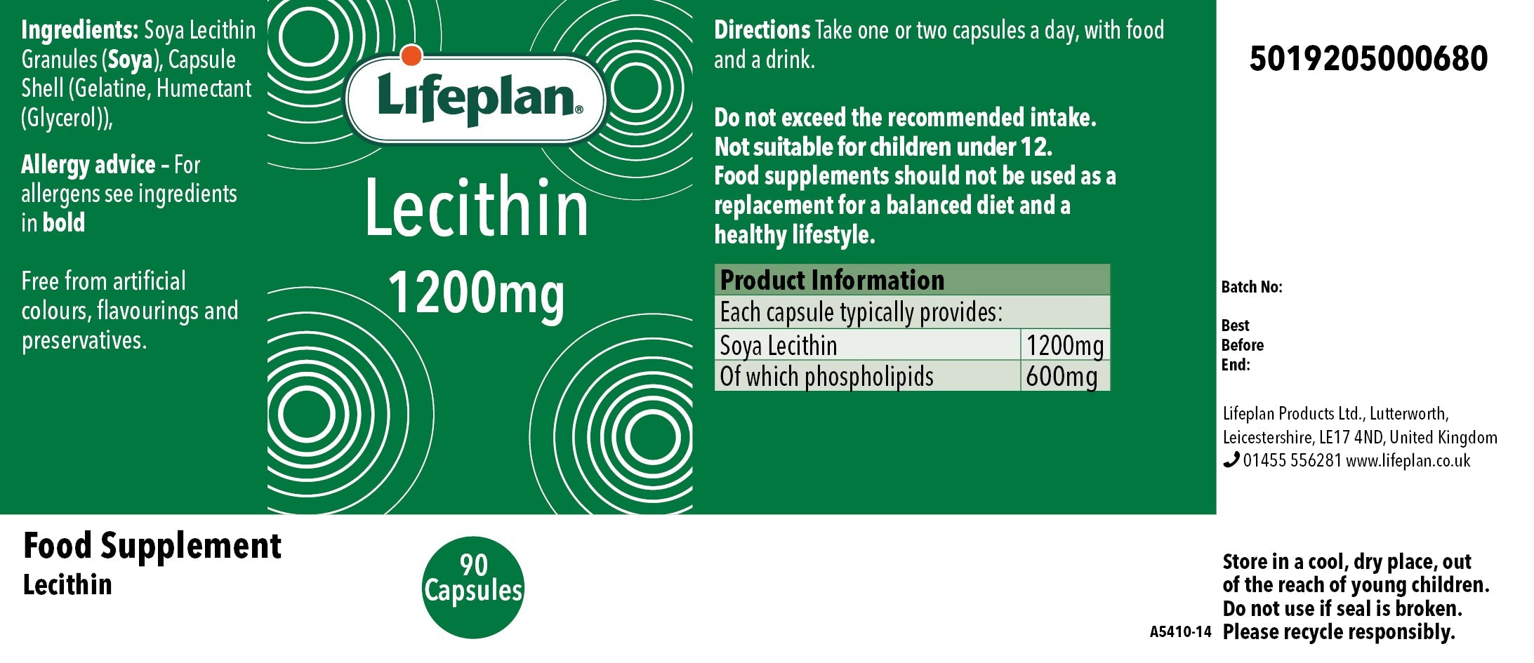 Lecithin 1200mg