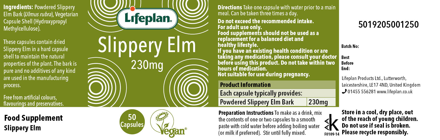 Slippery Elm 230mg