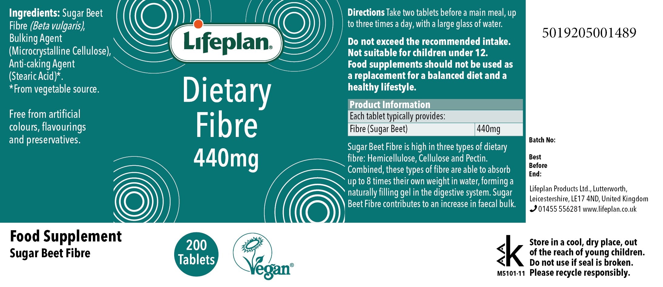 Dietary Fibre 440mg
