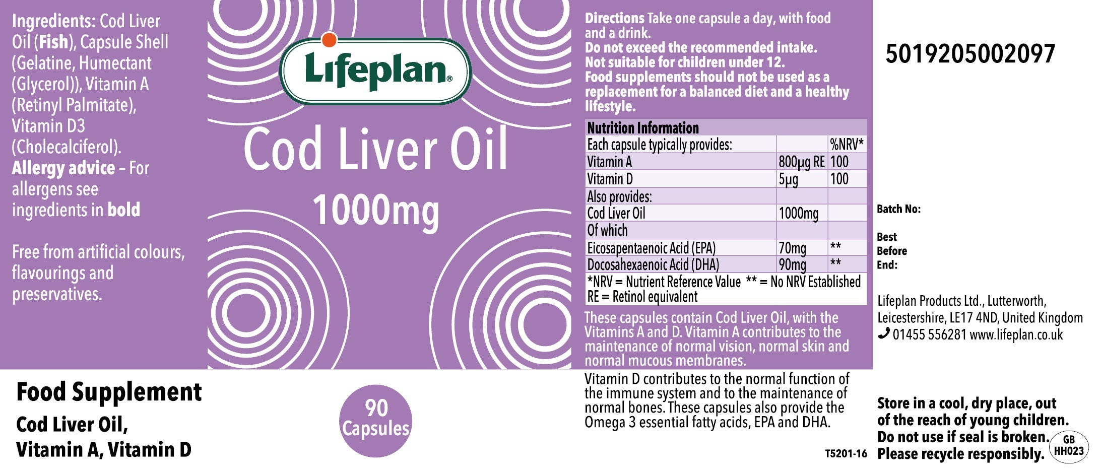 Cod Liver Oil 1000mg
