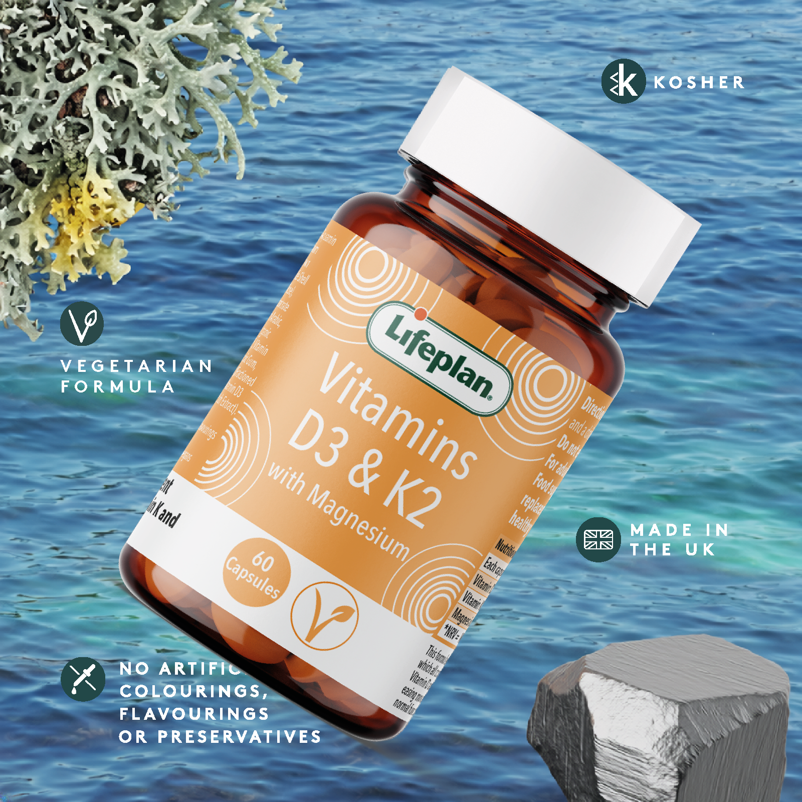 Vitamin D3 &, K2 with Magnesium