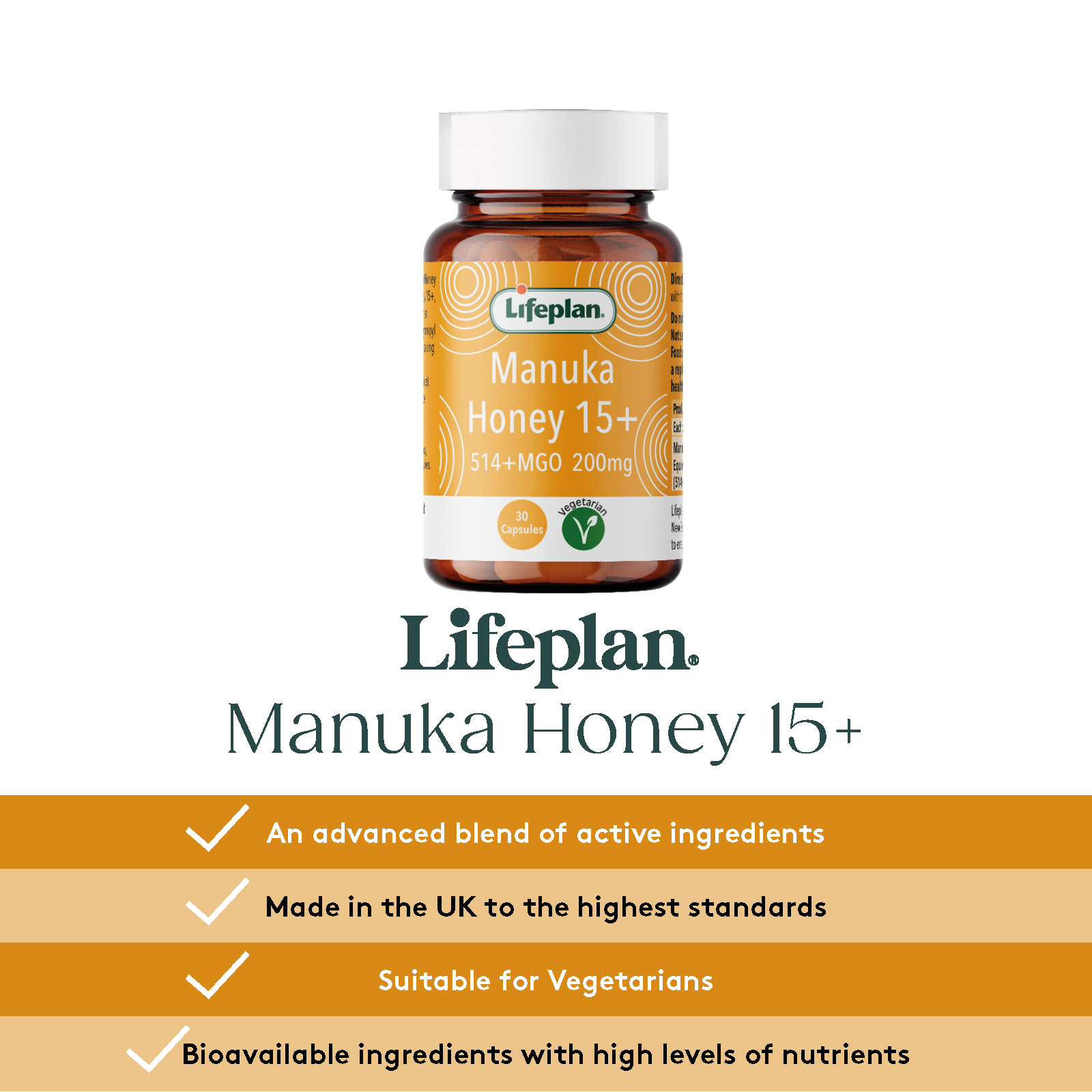 Manuka Capsules 15+