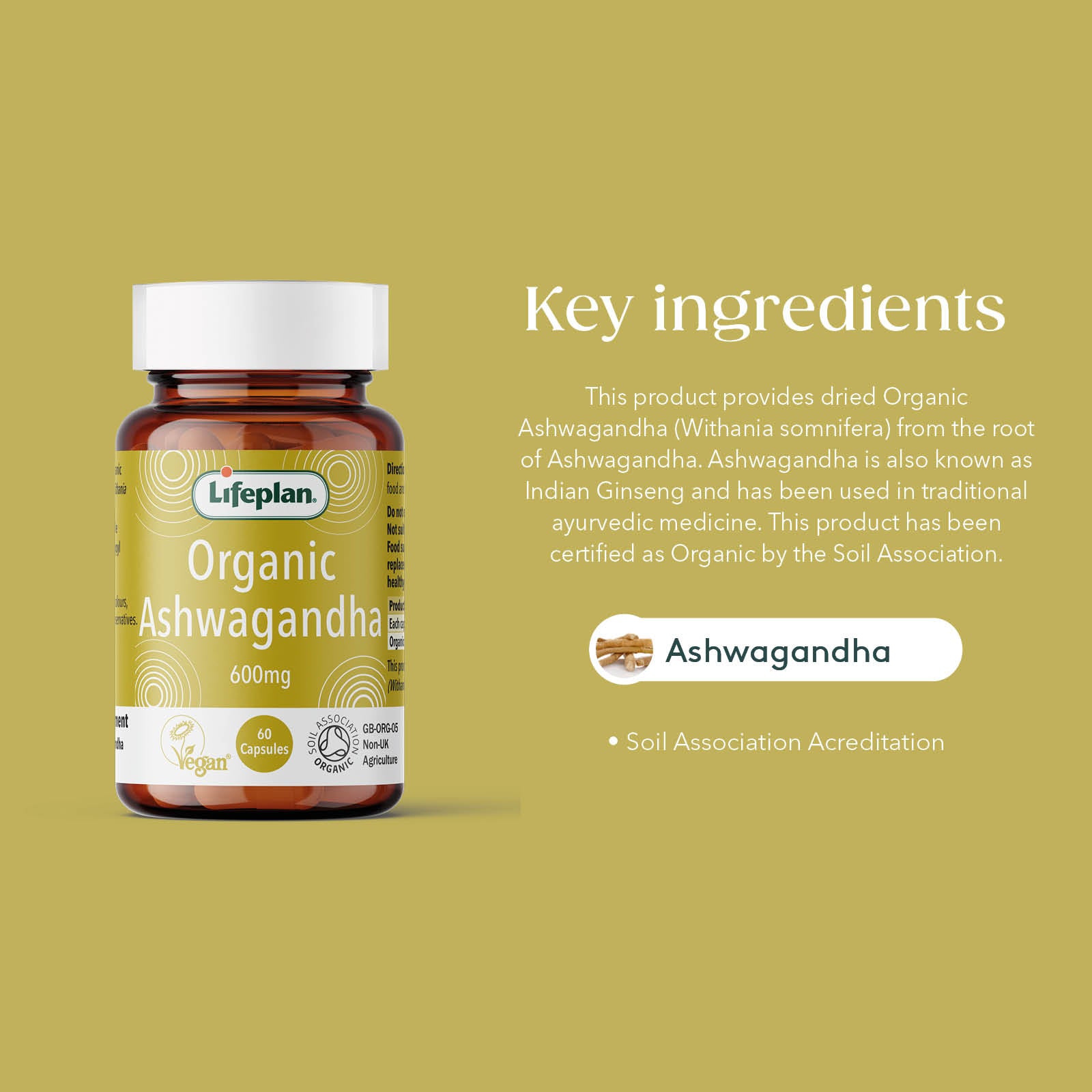 Organic Ashwagandha 600mg